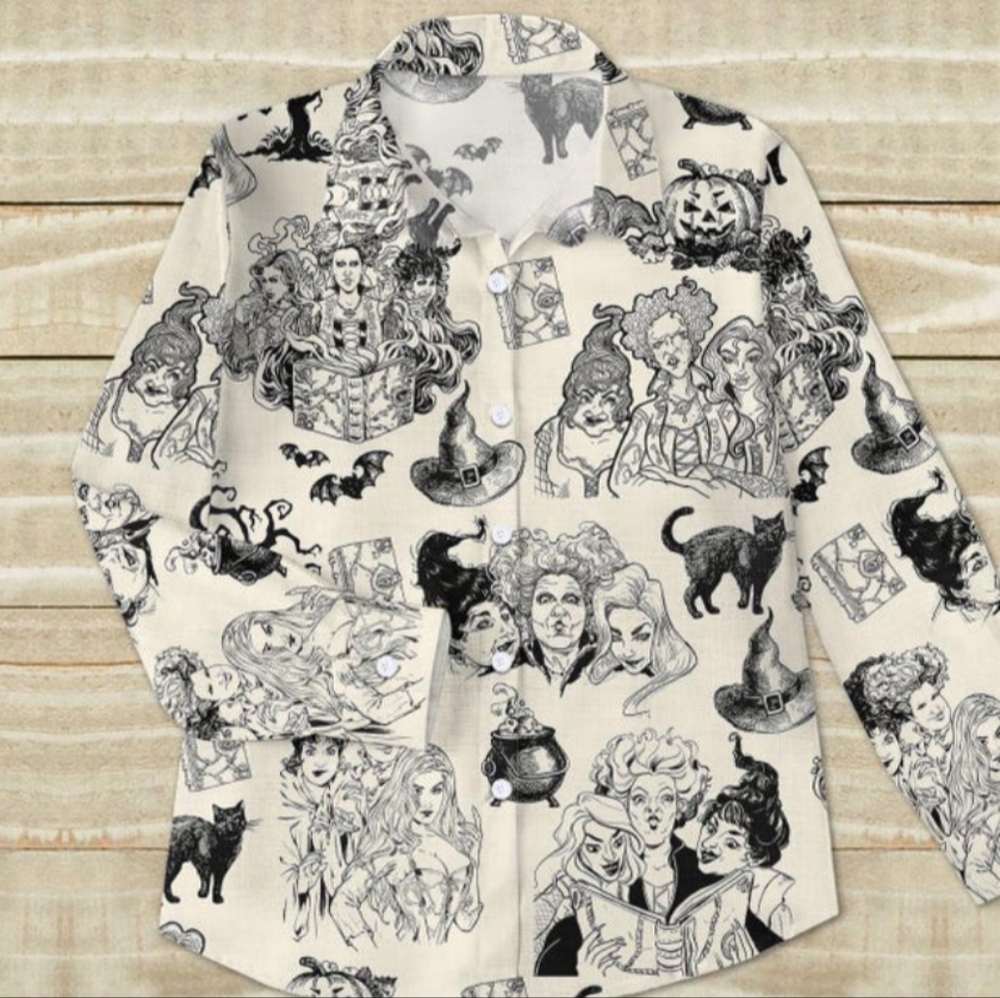 Halloween Hocus Pocus Long Sleeve Shirt Never Worn  In Size 3X  Sanderson Sister